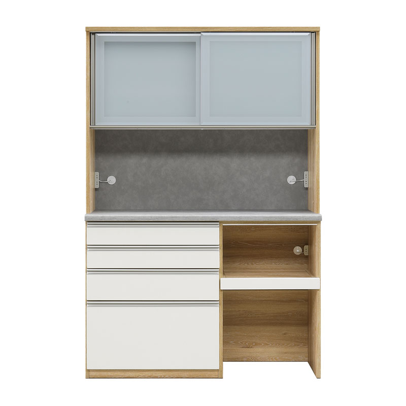 1400HFレンジ(本体ライト色×天板ロック色×前板オーレ色)