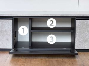 デッキ収納部（有効内寸）