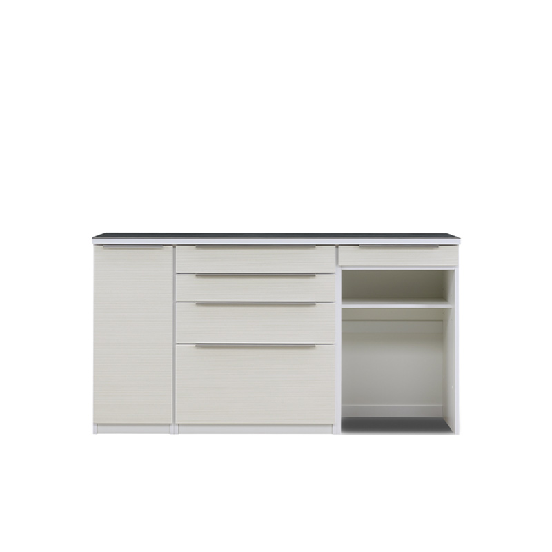 1800カウンター（本体：ホワイト）（前板：オーレ）（下台400B+800C-2+600H-3）